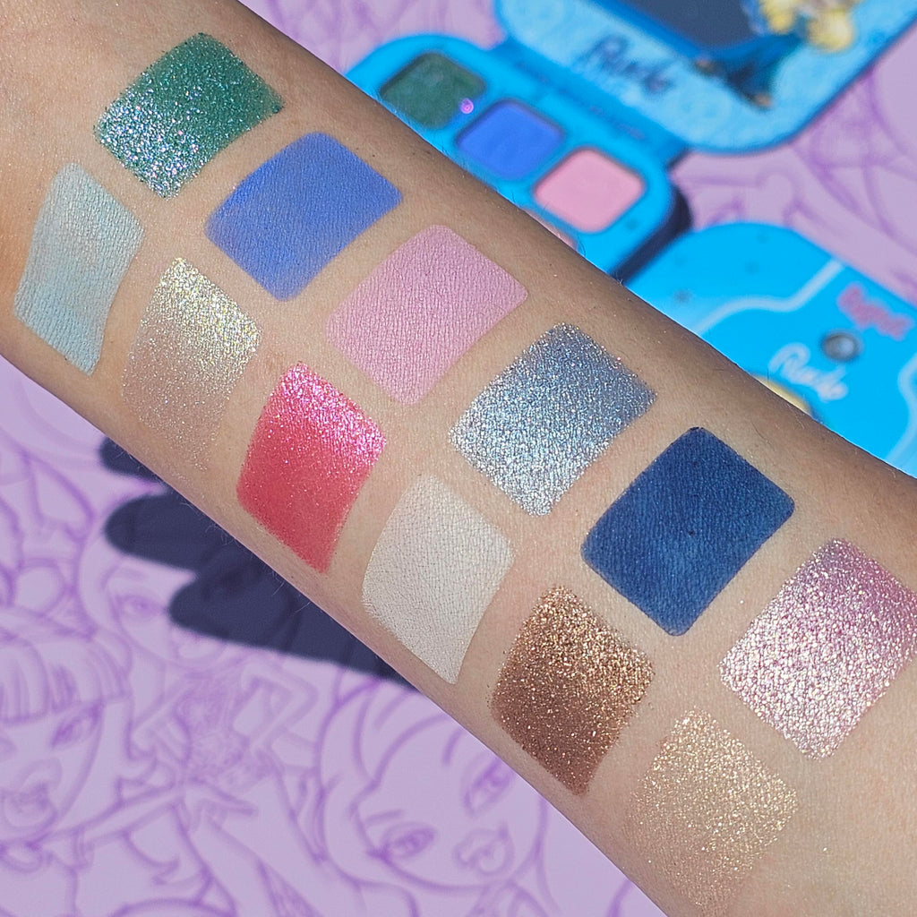 Rude Bratz Angel Eyeshadow Palette – 12 Vibrant Matte, Shimmer & Metallic Shades