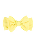 RuffleButts Banana Swim Bow Headband – One Size | Kids Swim Accessory