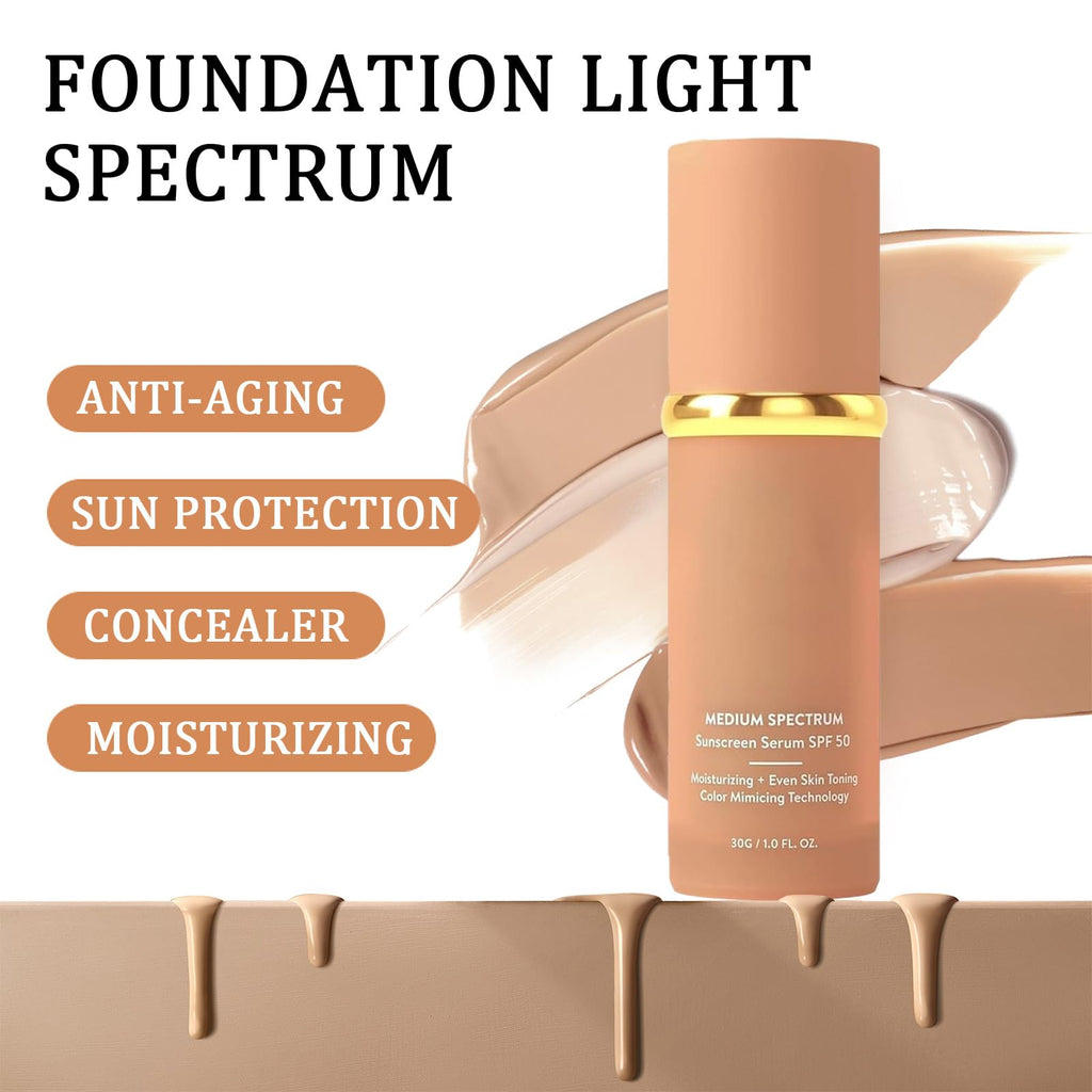 Rulinal Foundation 4 in 1 – Medium Spectrum SPF 50+ Hydrating Color-Changing Foundation
