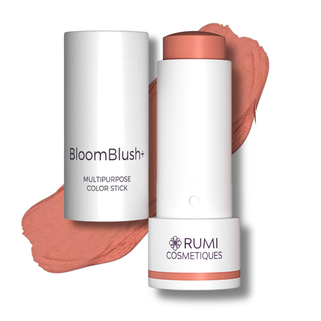 Rumi Cosmetiques BloomBlush+ Multipurpose Color Stick for Mature Skin – Nude Peach (Regular)