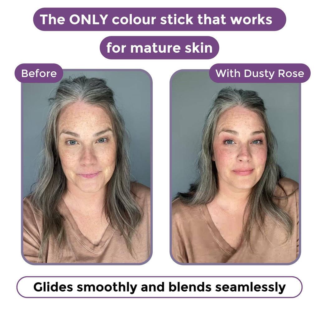 Rumi Cosmetiques BloomBlush+ Multipurpose Color Stick for Mature Skin – Nude Peach (Regular)