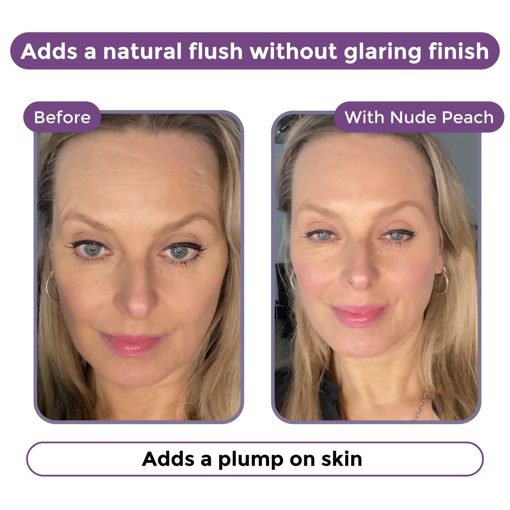 Rumi Cosmetiques BloomBlush+ Multipurpose Color Stick for Mature Skin – Nude Peach (Regular)