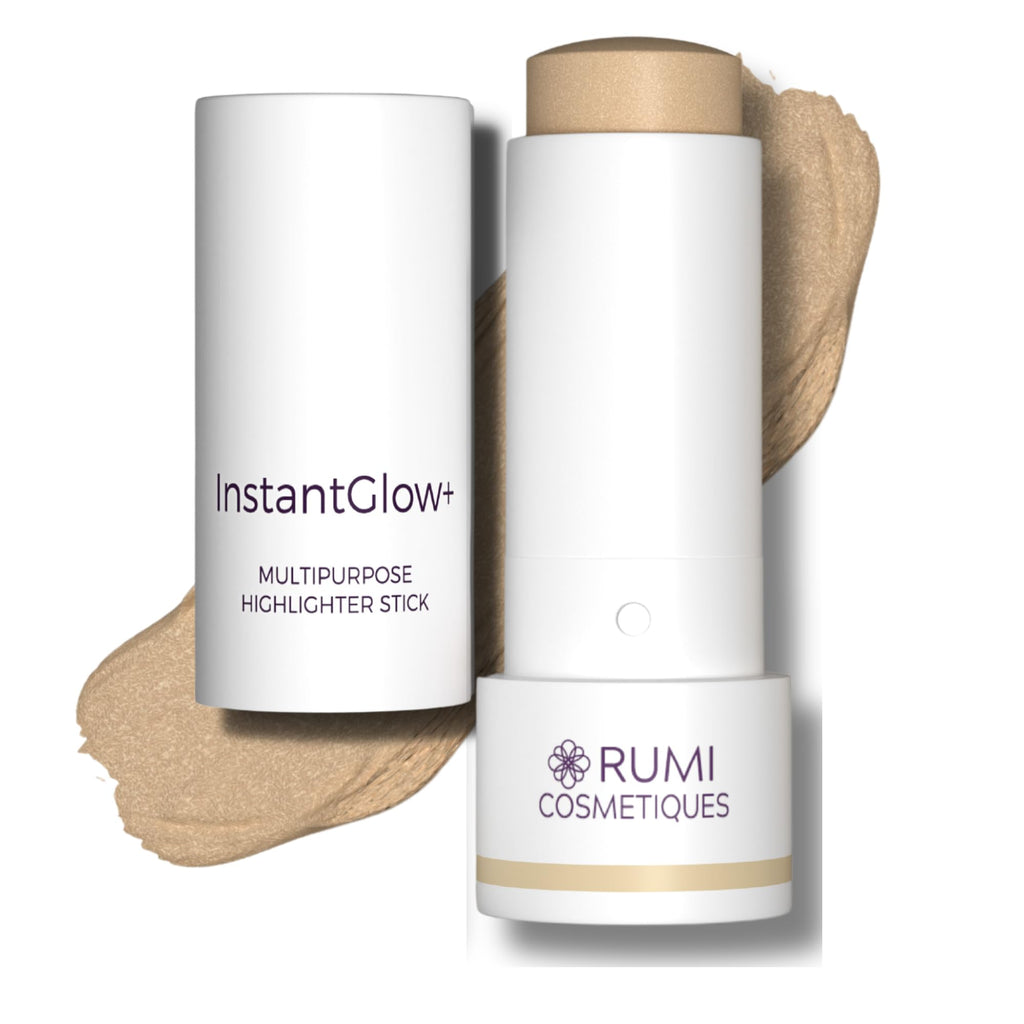 Rumi Cosmetiques InstantGlow+ 4-in-1 Highlighter Stick for Mature Skin — Radiant Glow & Nourishing Formula