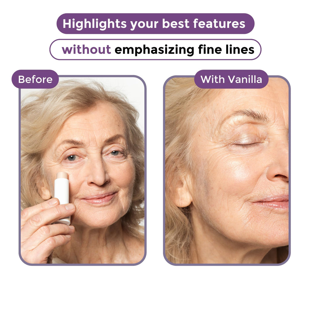 Rumi Cosmetiques InstantGlow+ 4-in-1 Highlighter Stick for Mature Skin — Radiant Glow & Nourishing Formula