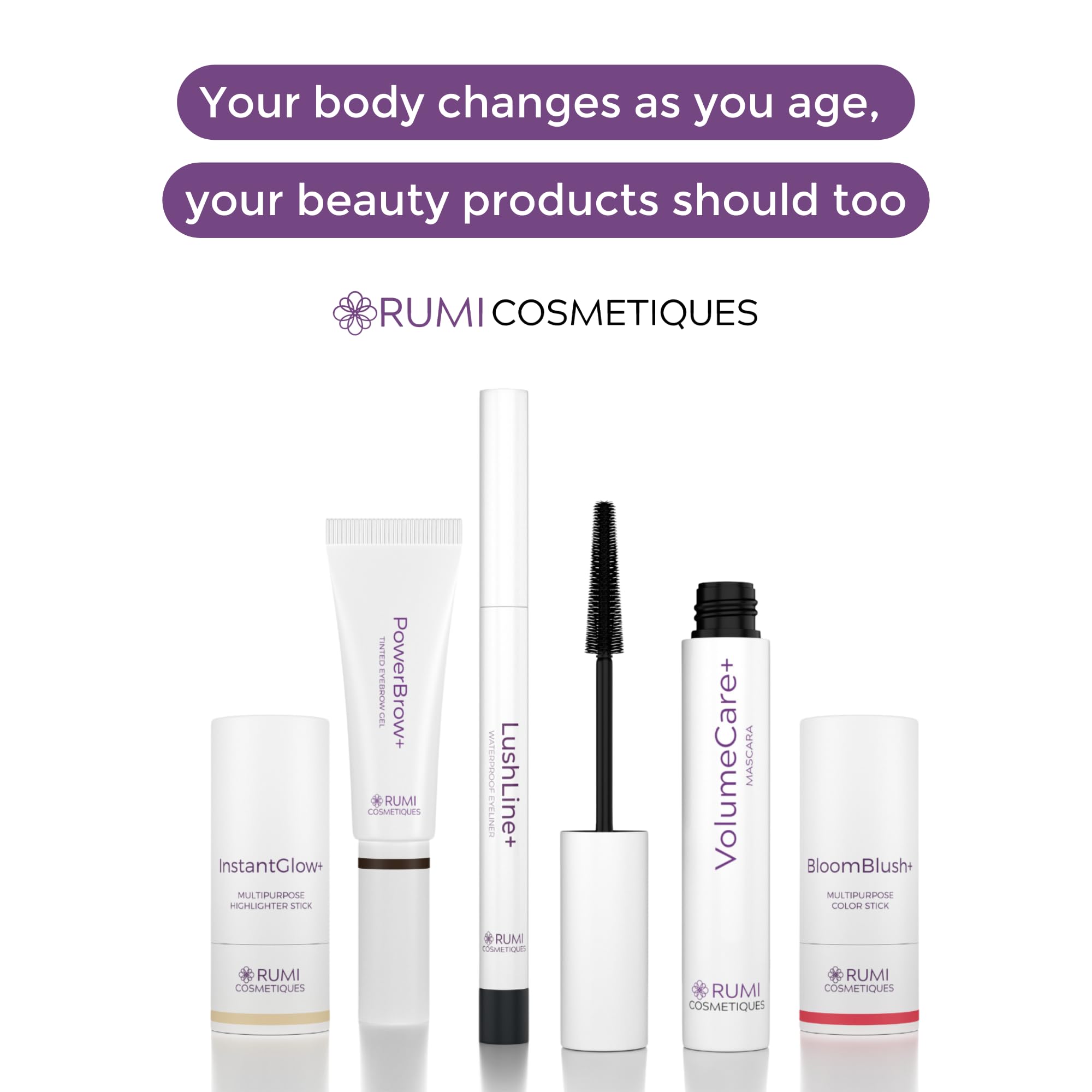 Rumi Cosmetiques LashCare+ Eyelash Enhancing Serum — Longer, Fuller Lashes in 12 Weeks (Sensitive Eyes)