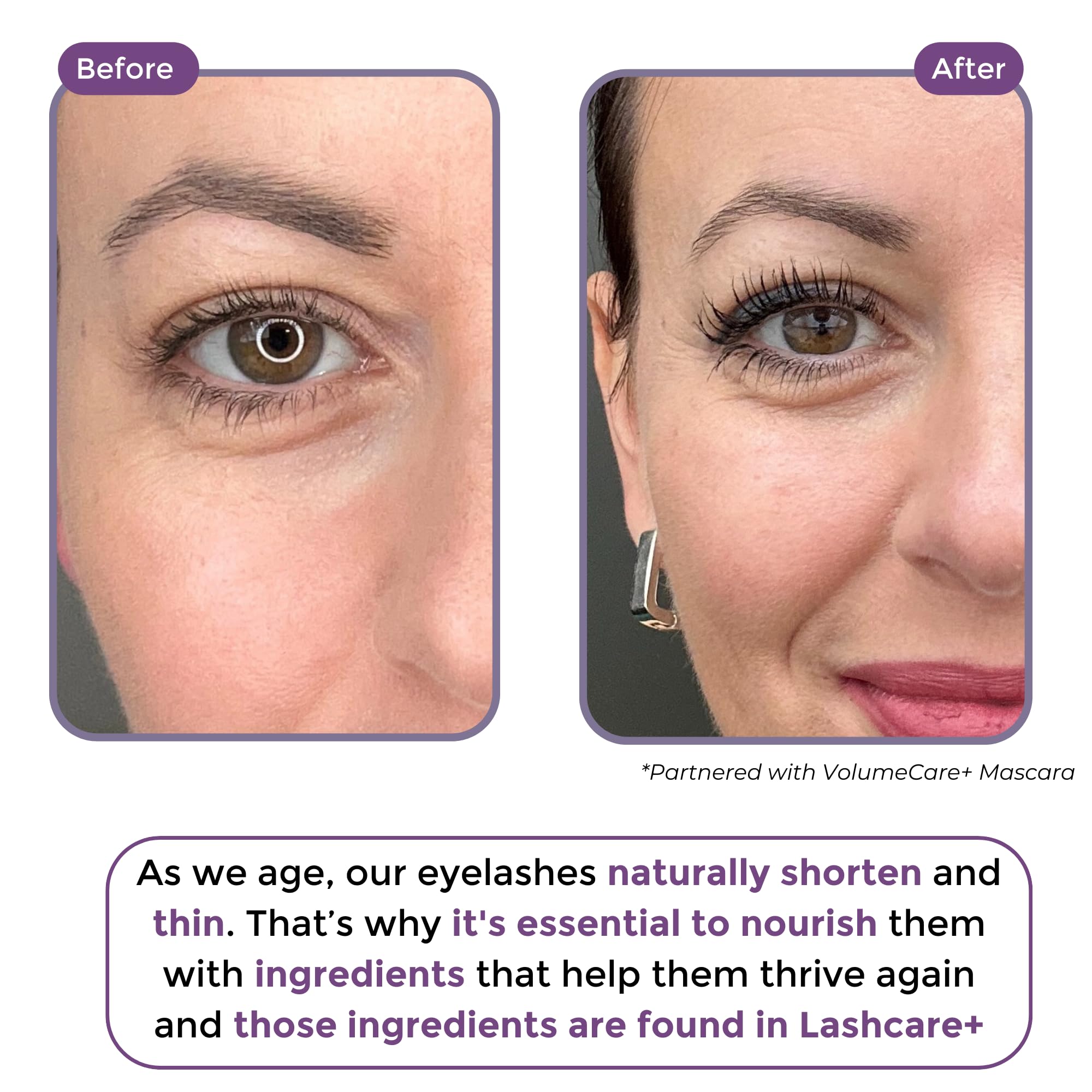 Rumi Cosmetiques LashCare+ Eyelash Enhancing Serum — Longer, Fuller Lashes in 12 Weeks (Sensitive Eyes)