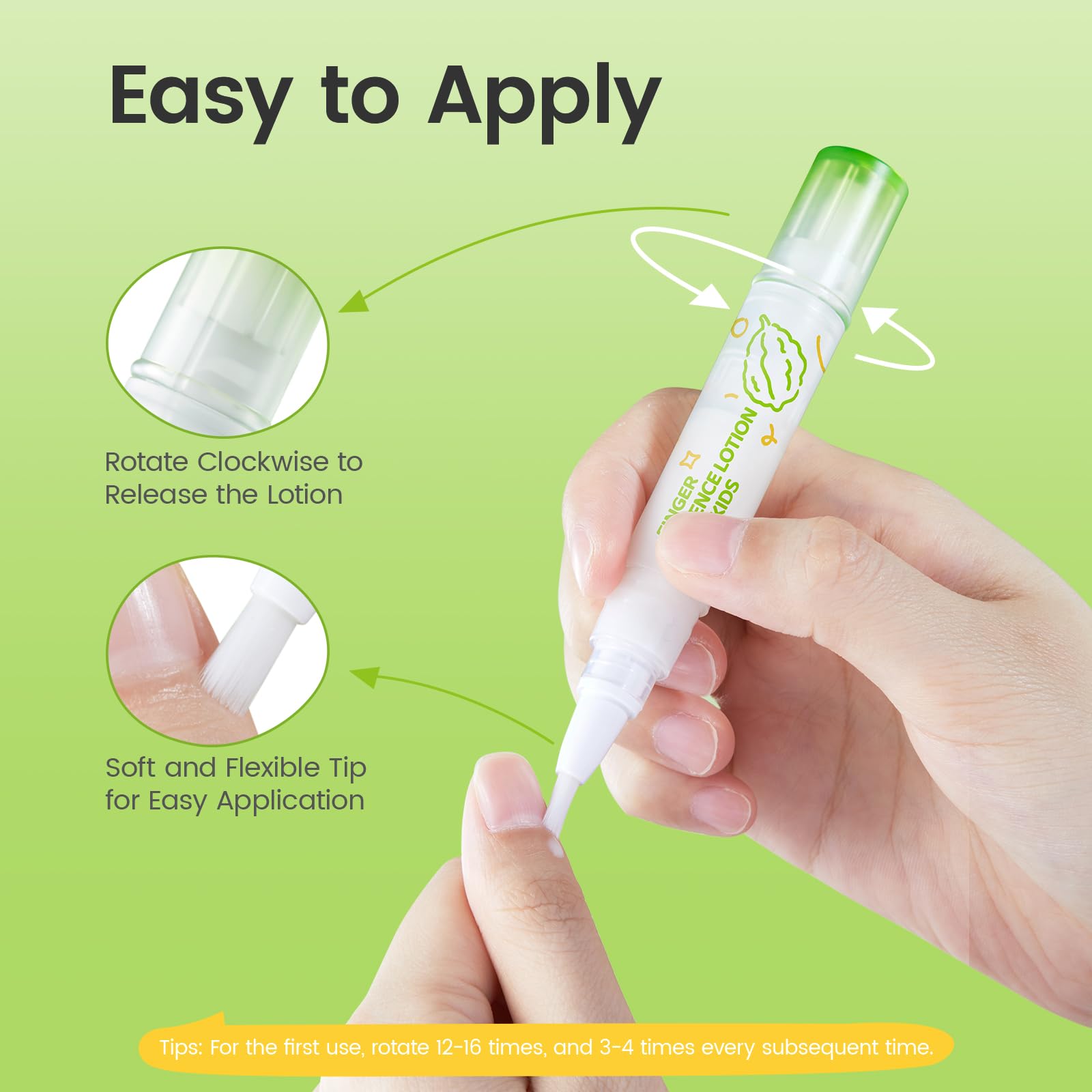 RUNBEN Stop Biting Nails for Kids – Bitter Taste Nail Care Pen, Safe & Non-Toxic for Age 0+ (0.14 oz)