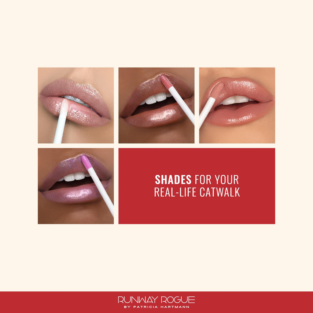 Runway Rogue Classic Lip Gloss – Chameleon, Golden-Rose Semi-Sheer Hydration