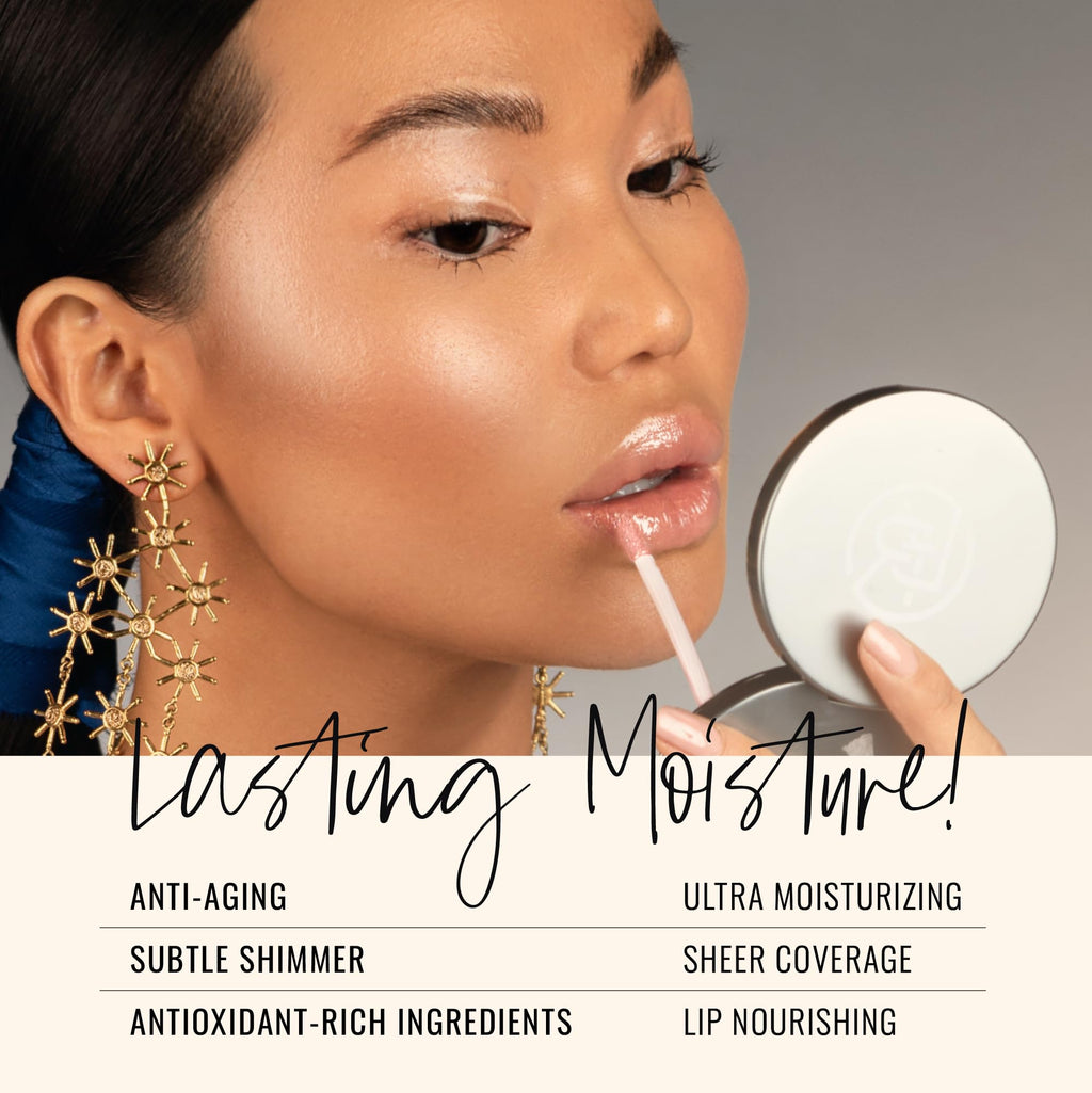 Runway Rogue Classic Lip Gloss – Chameleon, Golden-Rose Semi-Sheer Hydration