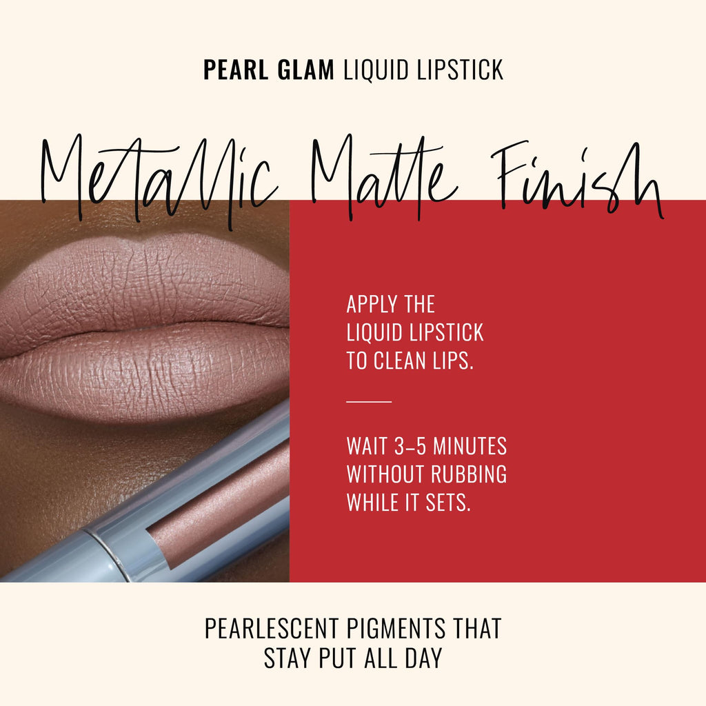 Runway Rogue Pearl Glam Long-Wear Shimmer Lipstick – Soft Light