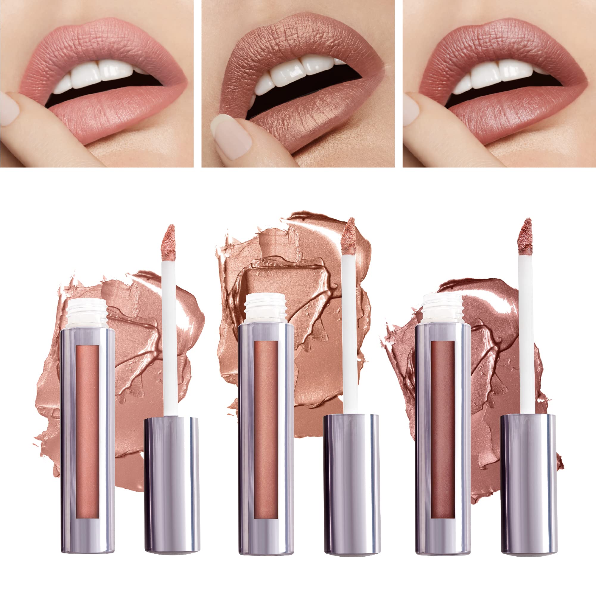 Runway Rogue Silk Glam Lip Trio – Long-Wear Frosted Lipsticks in Paparazzi, Couture, Sex Symbol