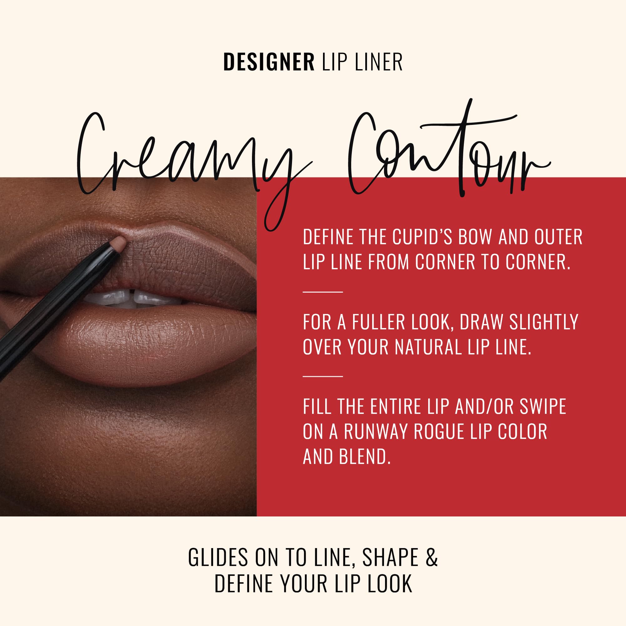 Runway Rogue Designer Liner Lip Pencil – Trendsetter Matte Soft Mocha