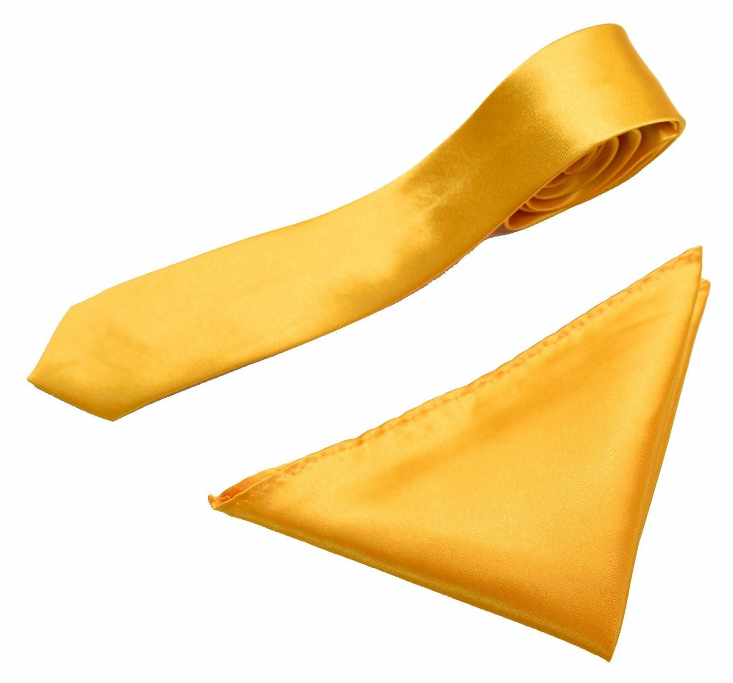 Mens Neck Tie and Pocket Square Handkerchief Set Hanky Wedding Skinny