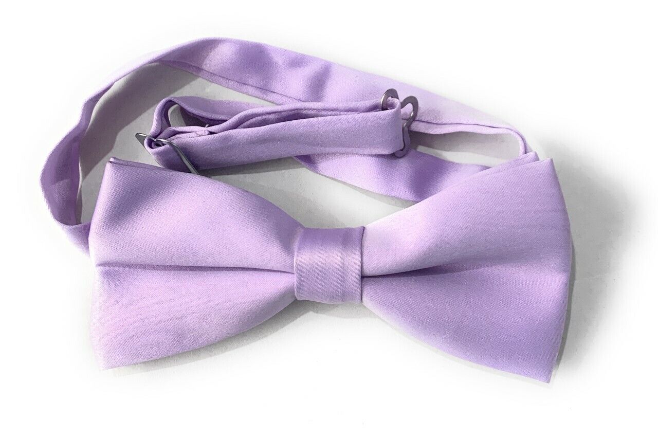 Classic Mens Womens Clip-On Banded Bow Tie Pre Tied Plain Dickie Bowtie