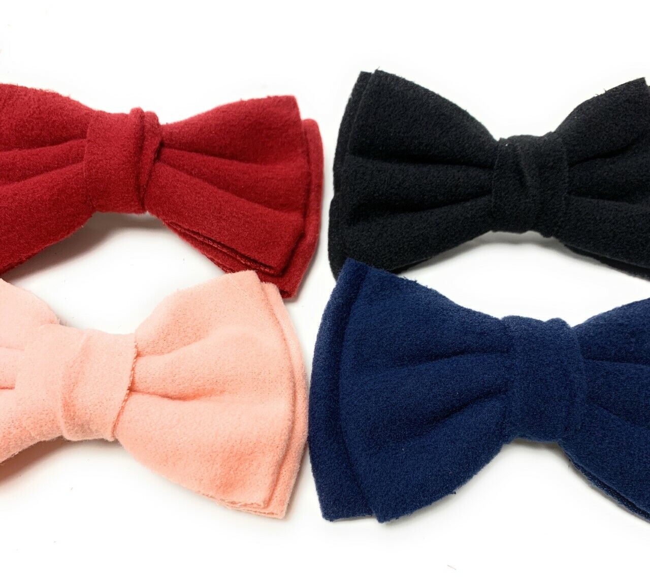 Women Girls Large Felt Big Bow Hair Clip Slide French Spring Barrette Snap Clips School