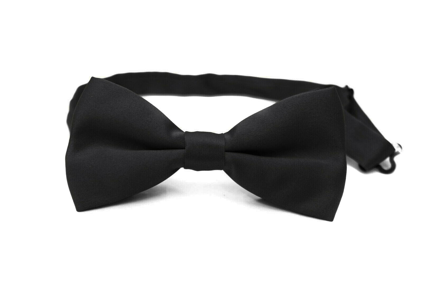 Classic Mens Womens Clip-On Banded Bow Tie Pre Tied Plain Dickie Bowtie