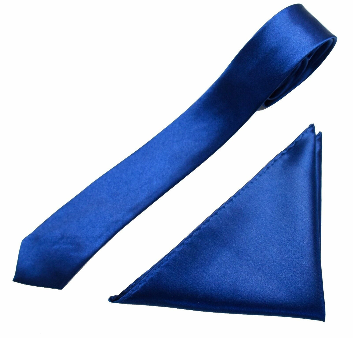 Mens Neck Tie and Pocket Square Handkerchief Set Hanky Wedding Skinny
