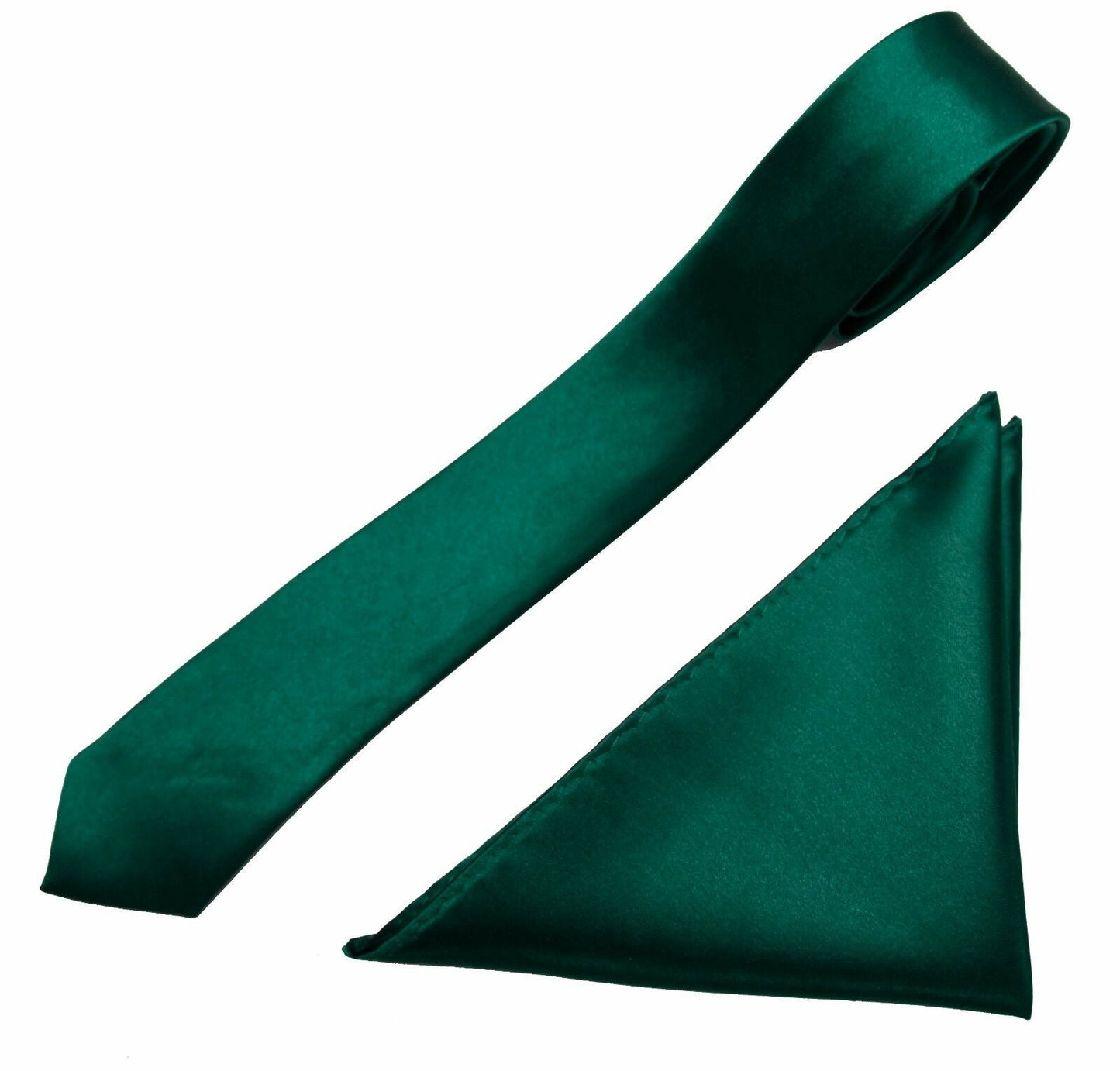 Mens Neck Tie and Pocket Square Handkerchief Set Hanky Wedding Skinny