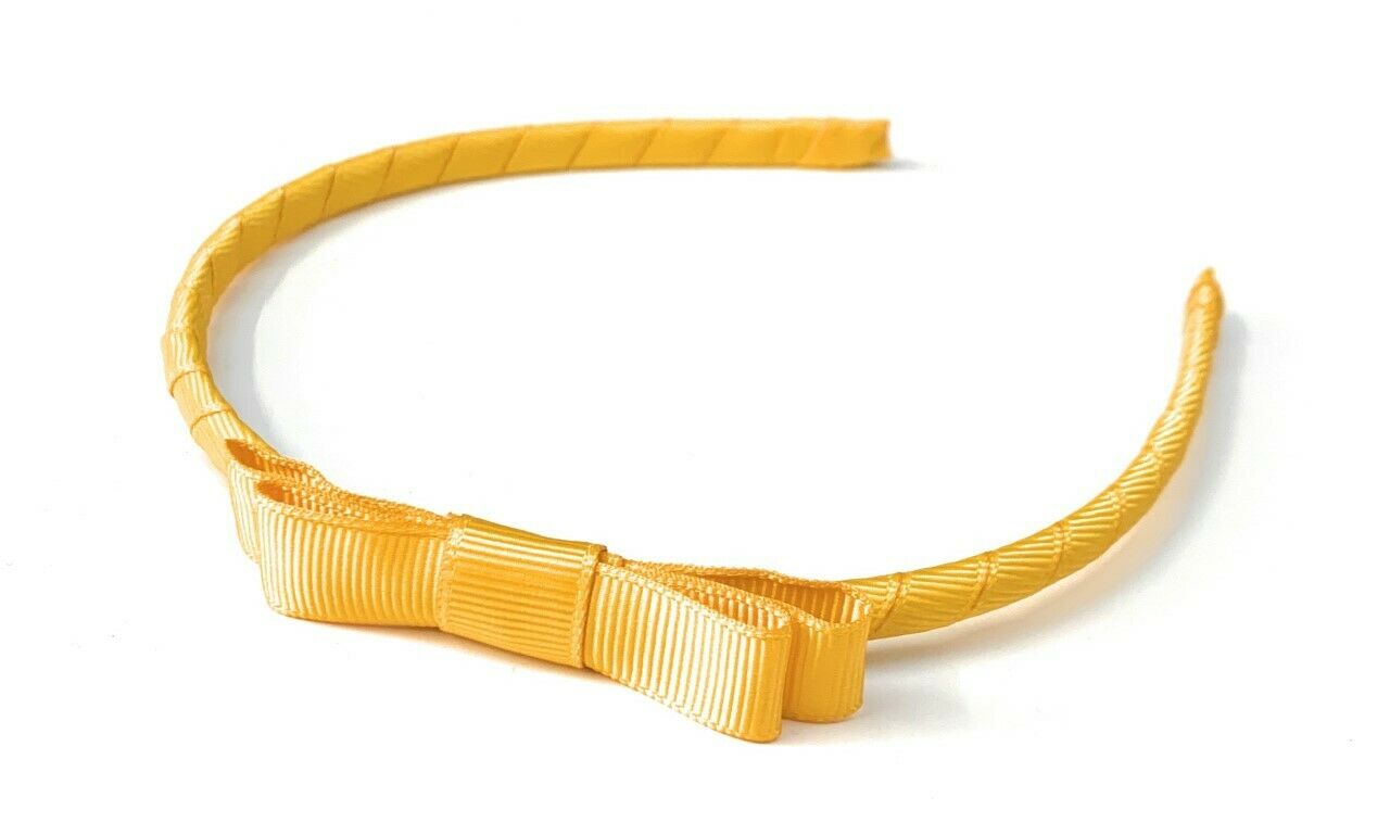 Classic Girls Children's Hair Bow Alice Band Headband Handmade School