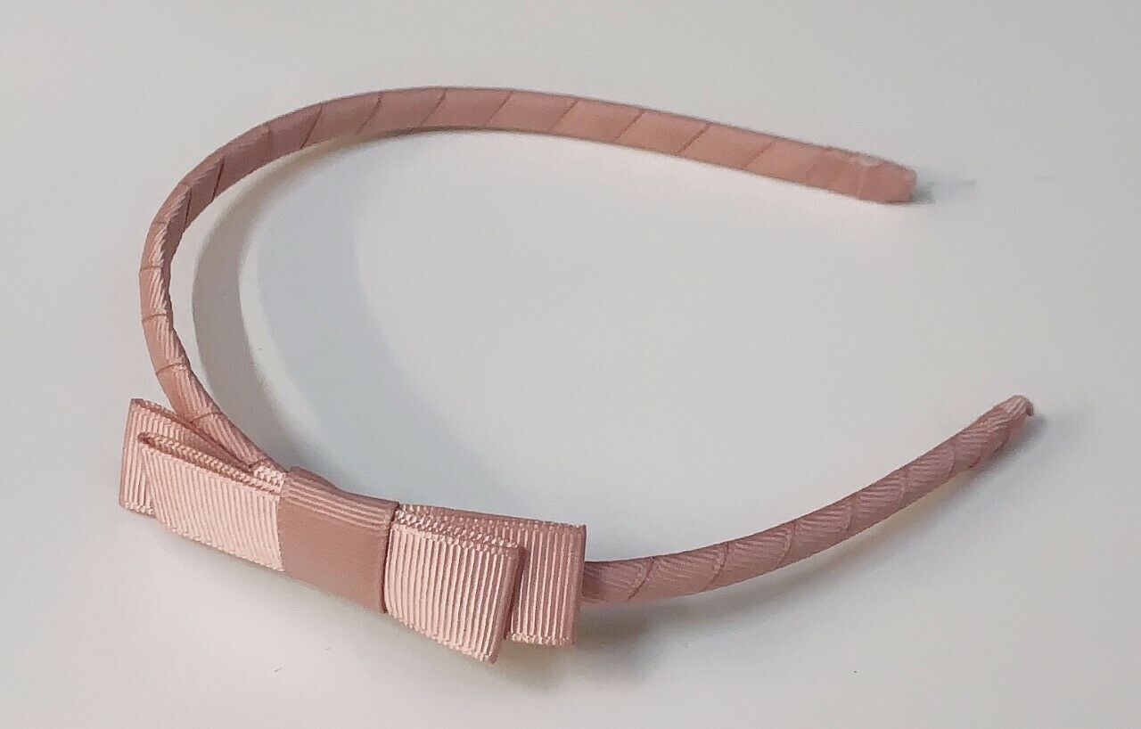 Classic Girls Children's Hair Bow Alice Band Headband Handmade School