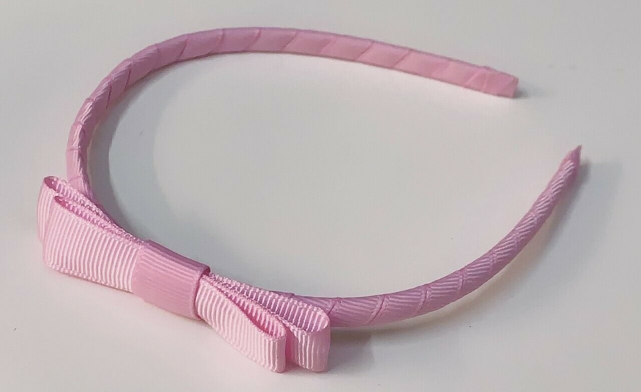 Classic Girls Children's Hair Bow Alice Band Headband Handmade School