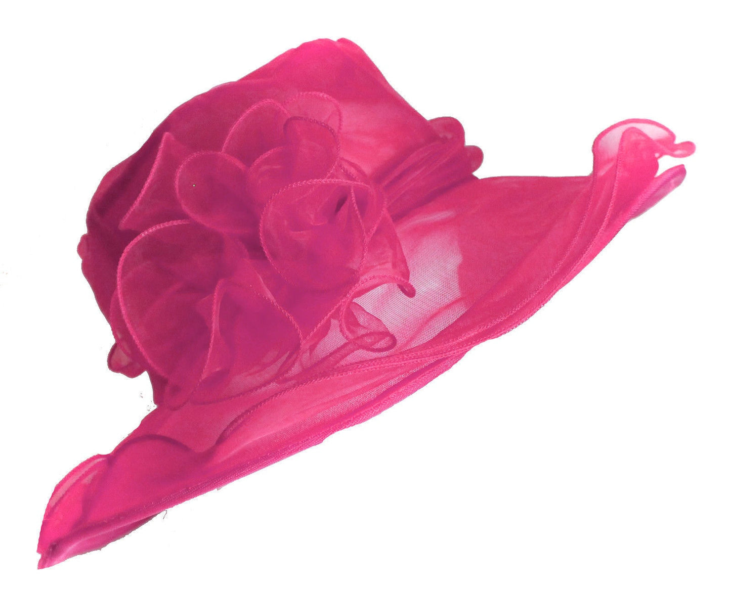 Large Organza Brin Hatinator Fascinator Hat