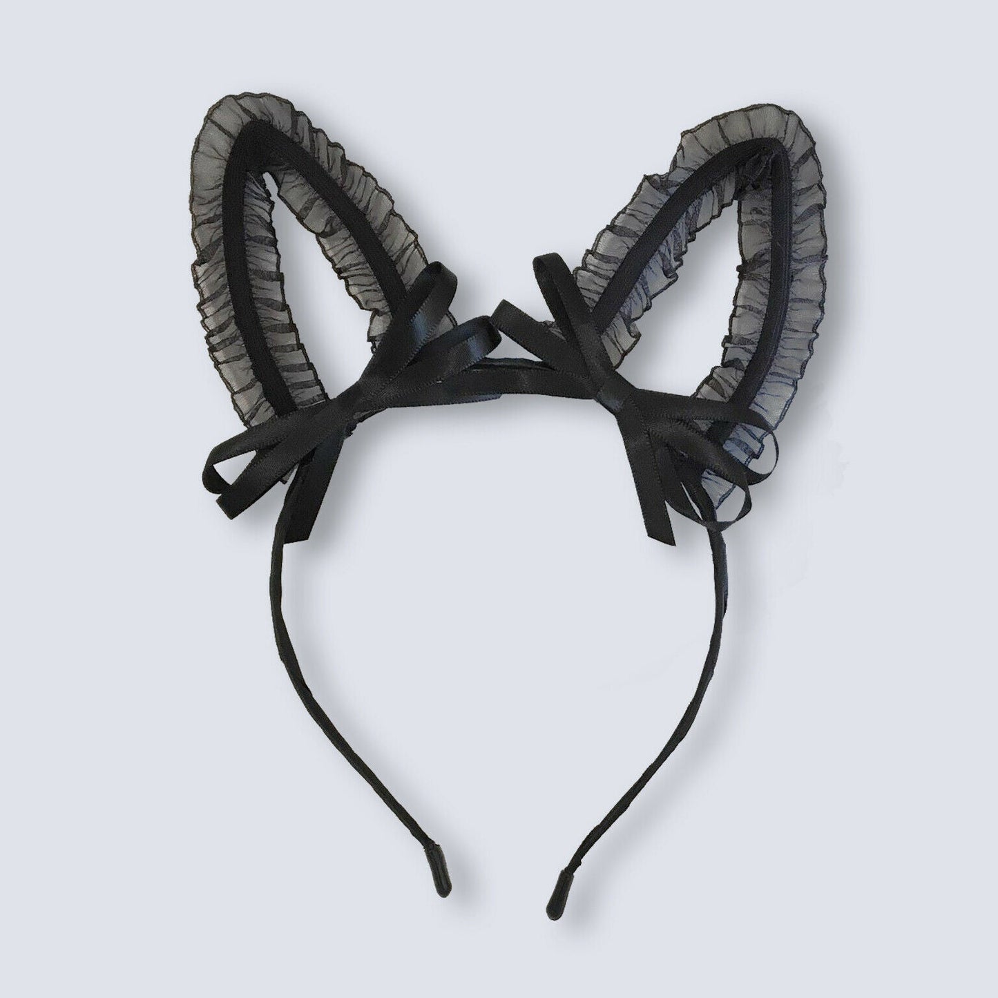 Black Sexy Lace Bow Cat Rabbit Ears Headband Fancy Dress Cosplay Halloween Party