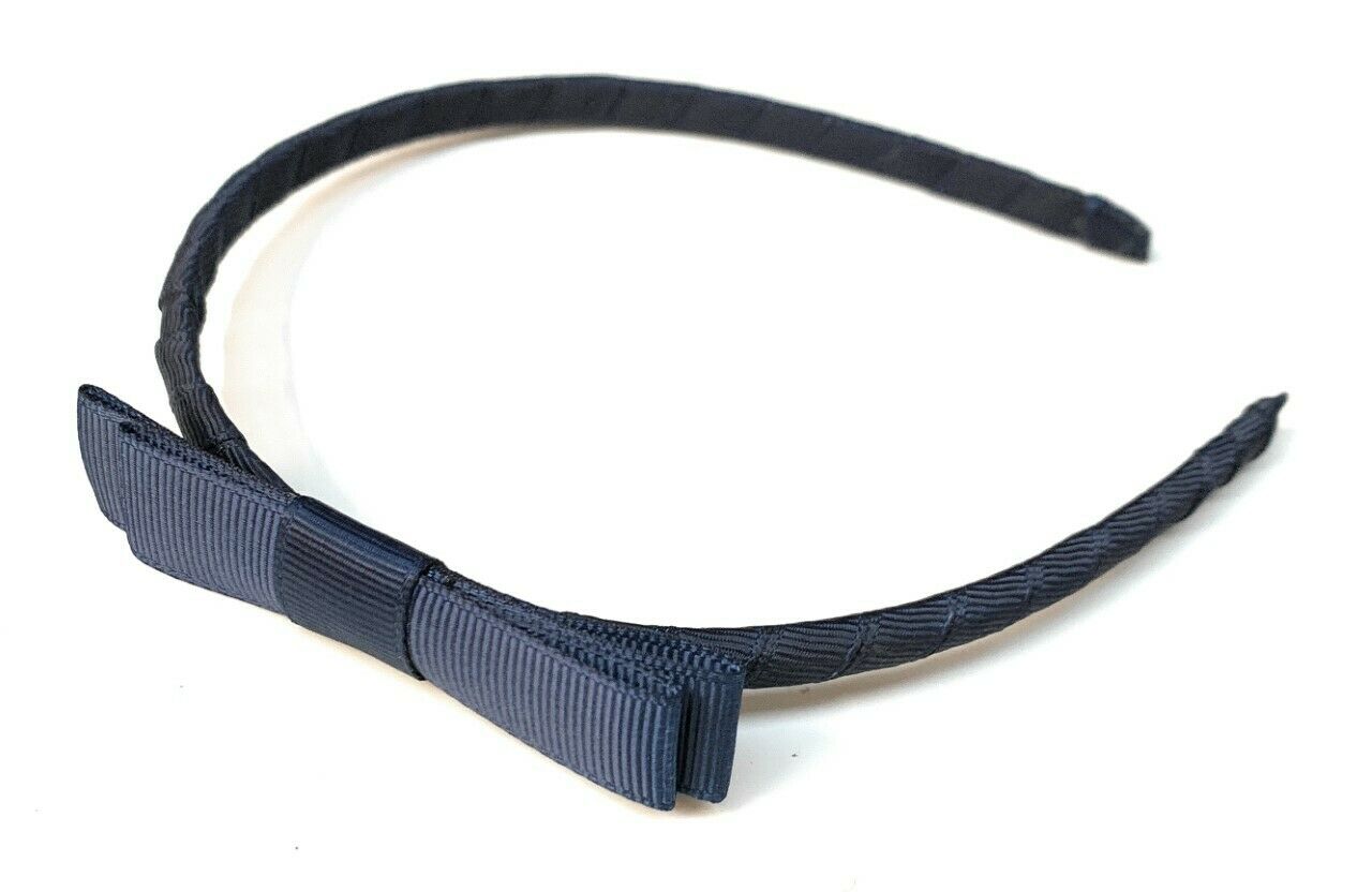 Classic Girls Children's Hair Bow Alice Band Headband Handmade School