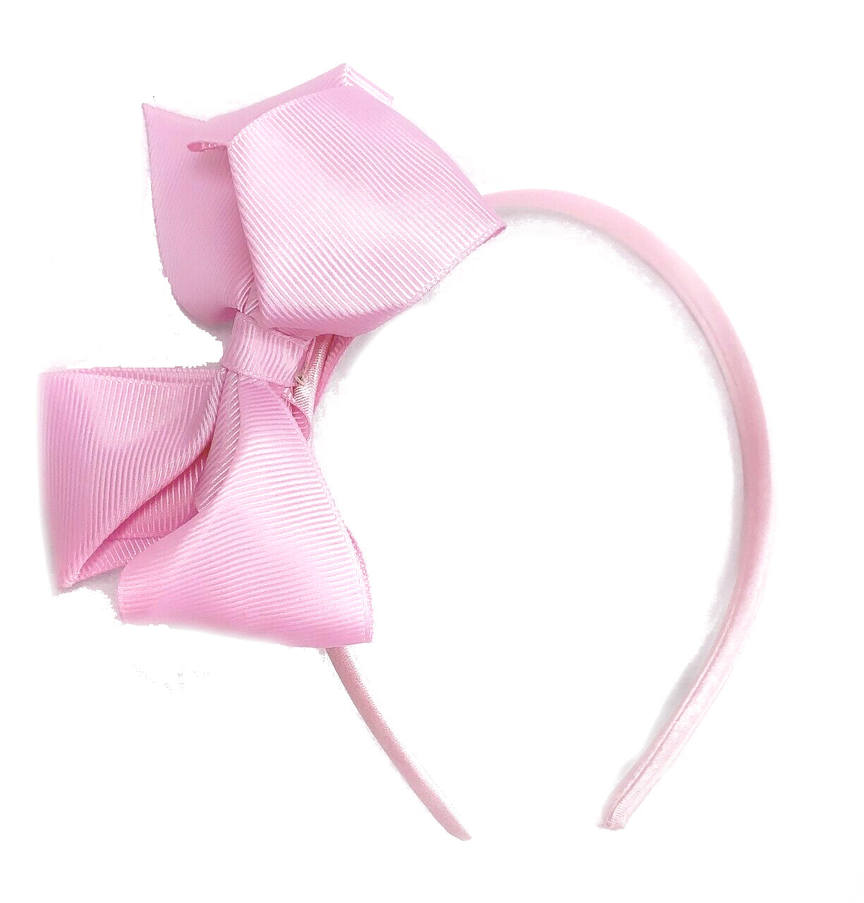 Baby Pink Big Hair Bows for Adults Girls Children School on Headband