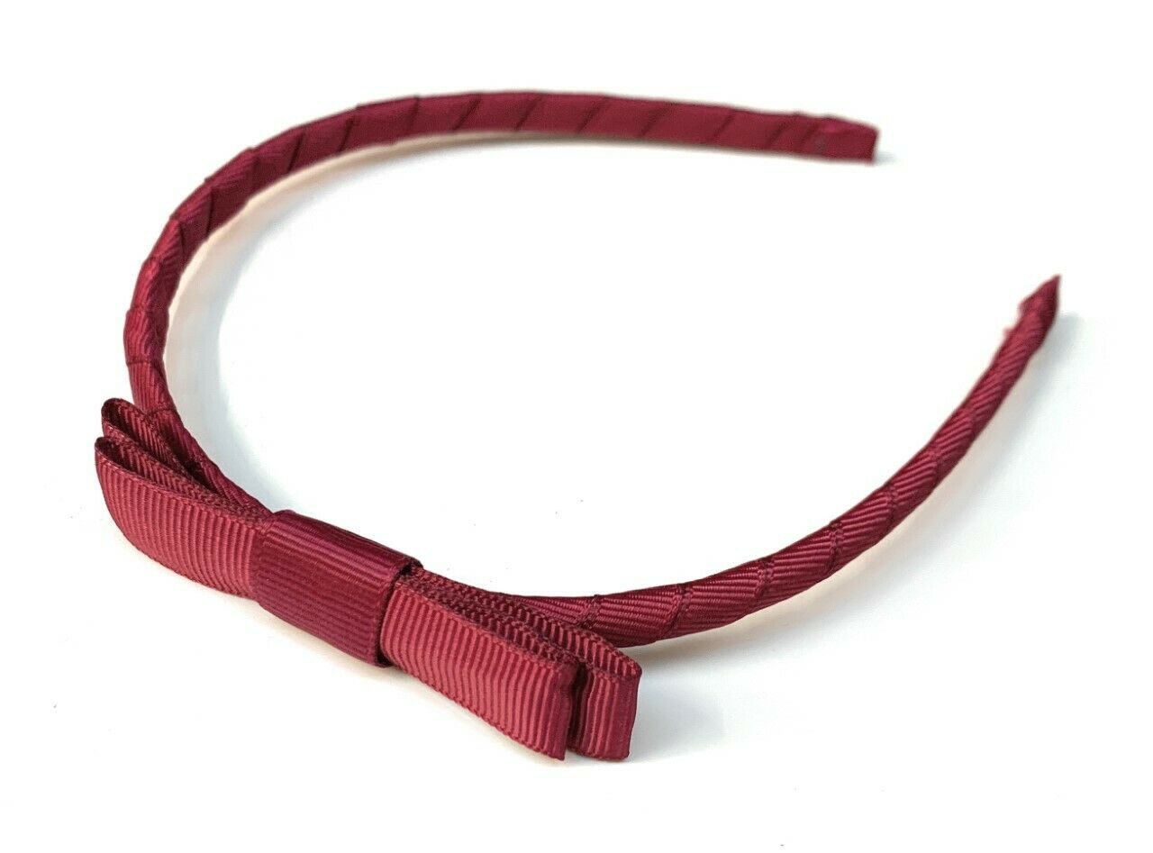 Classic Girls Children's Hair Bow Alice Band Headband Handmade School