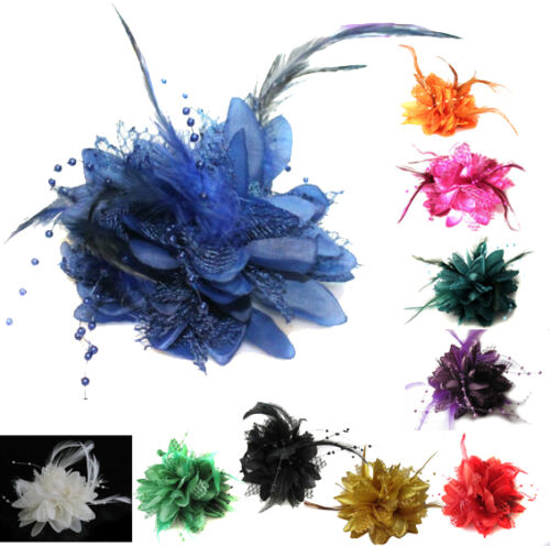 Classic Flower Fascinator - Clip, Band Pin Corsage