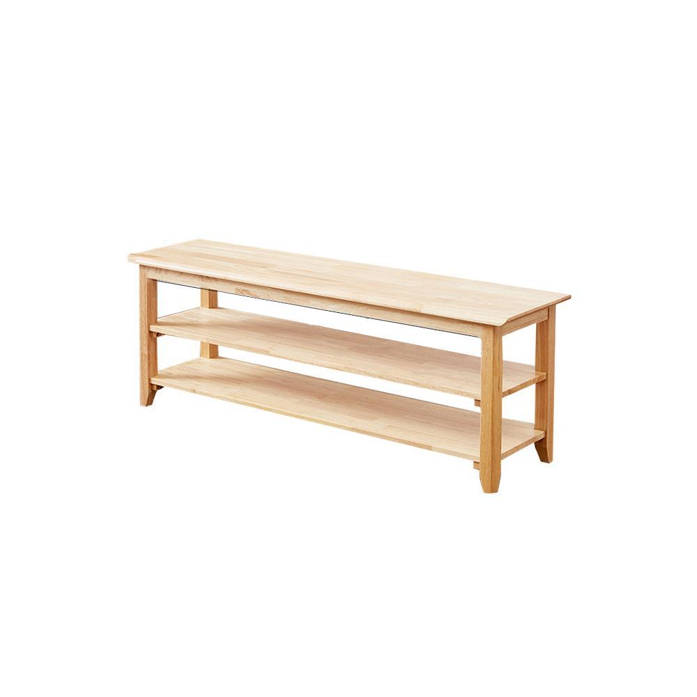 S1412 Shoe Storage Bench, Oak