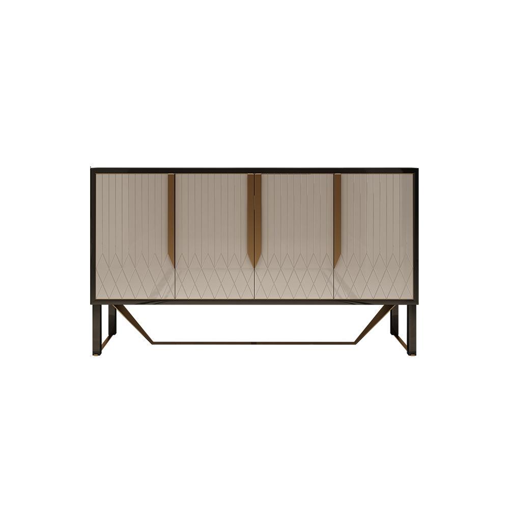 S912 Sideboard, Khaki & Gold