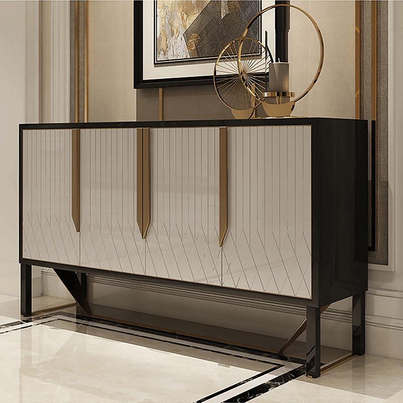 S912 Sideboard, Khaki & Gold