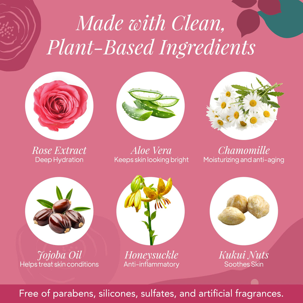 Saavy Naturals Deeply Hydrating Body Cream – Bulgarian Rose, 2 x 8.5 oz, Plant-Based & USA Made