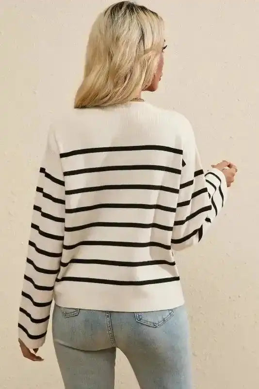 Sable Stripe Button Cardigan Women UK