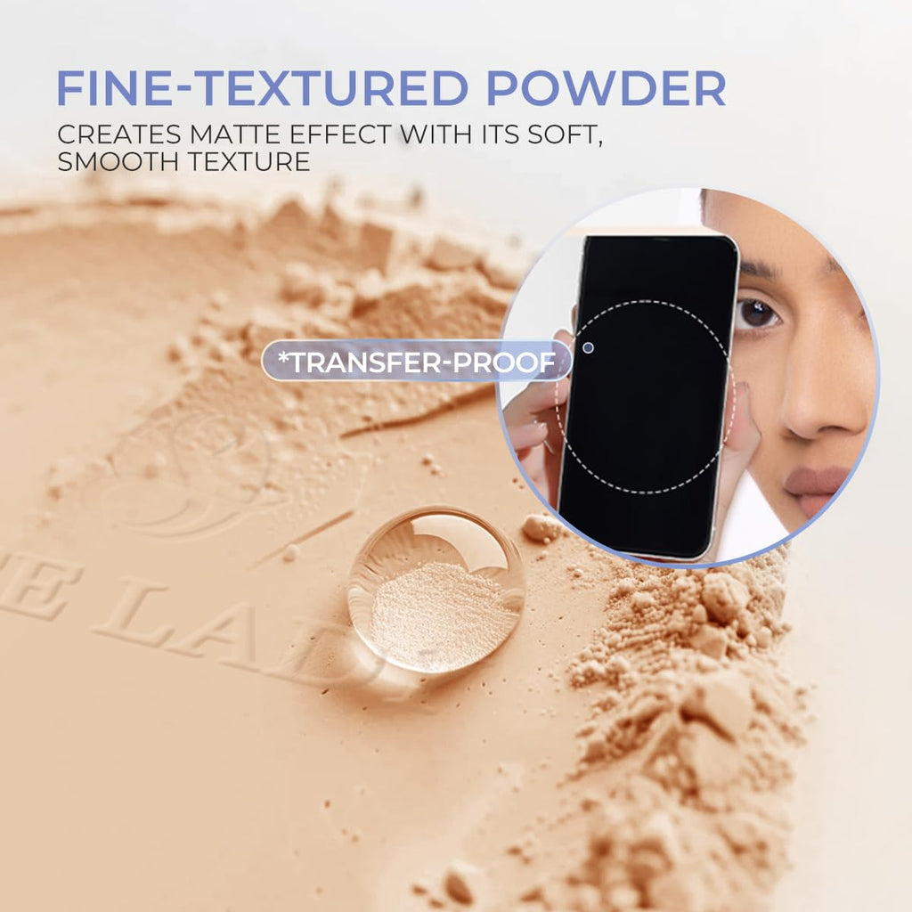 SACE LADY Face Powder Waterproof – Matte Setting Powder, Shine Control, 0.35oz (#03)