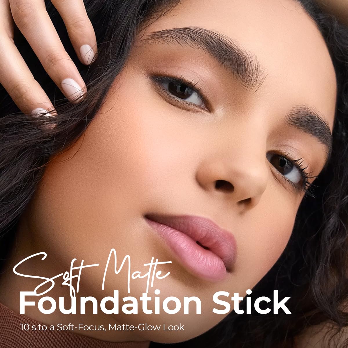 SACE LADY Foundation Stick – Built-in Brush, SPF 30, Medium to Full Coverage, Soft Matte Finish (0.4 oz)