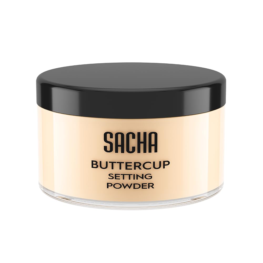 Sacha Buttercup Light Setting Powder - Blurs Pores, No Ashy Flashback