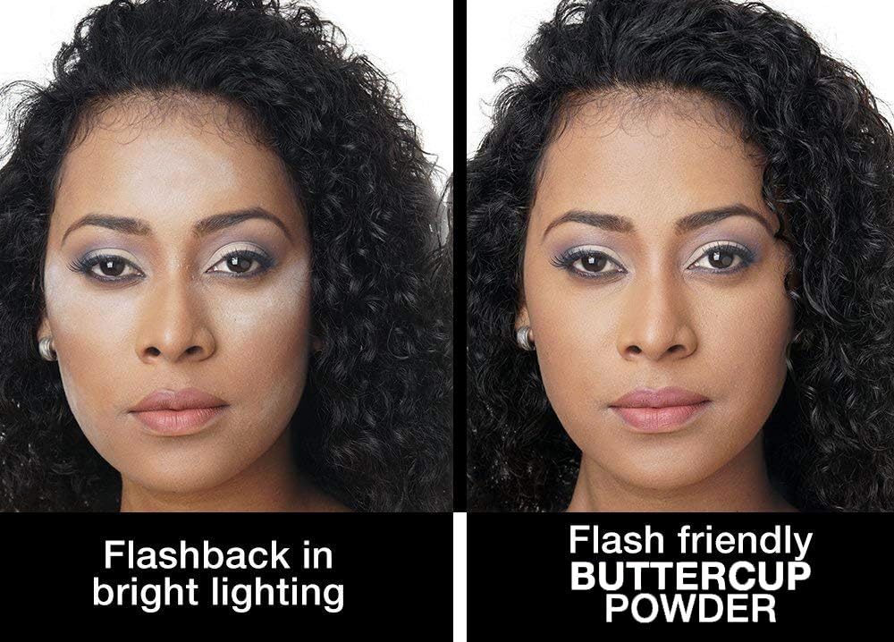 Sacha BUTTERCUP No Color Setting Powder – No Flashback, Blur Pores, All Skin Tones (1.75 oz)
