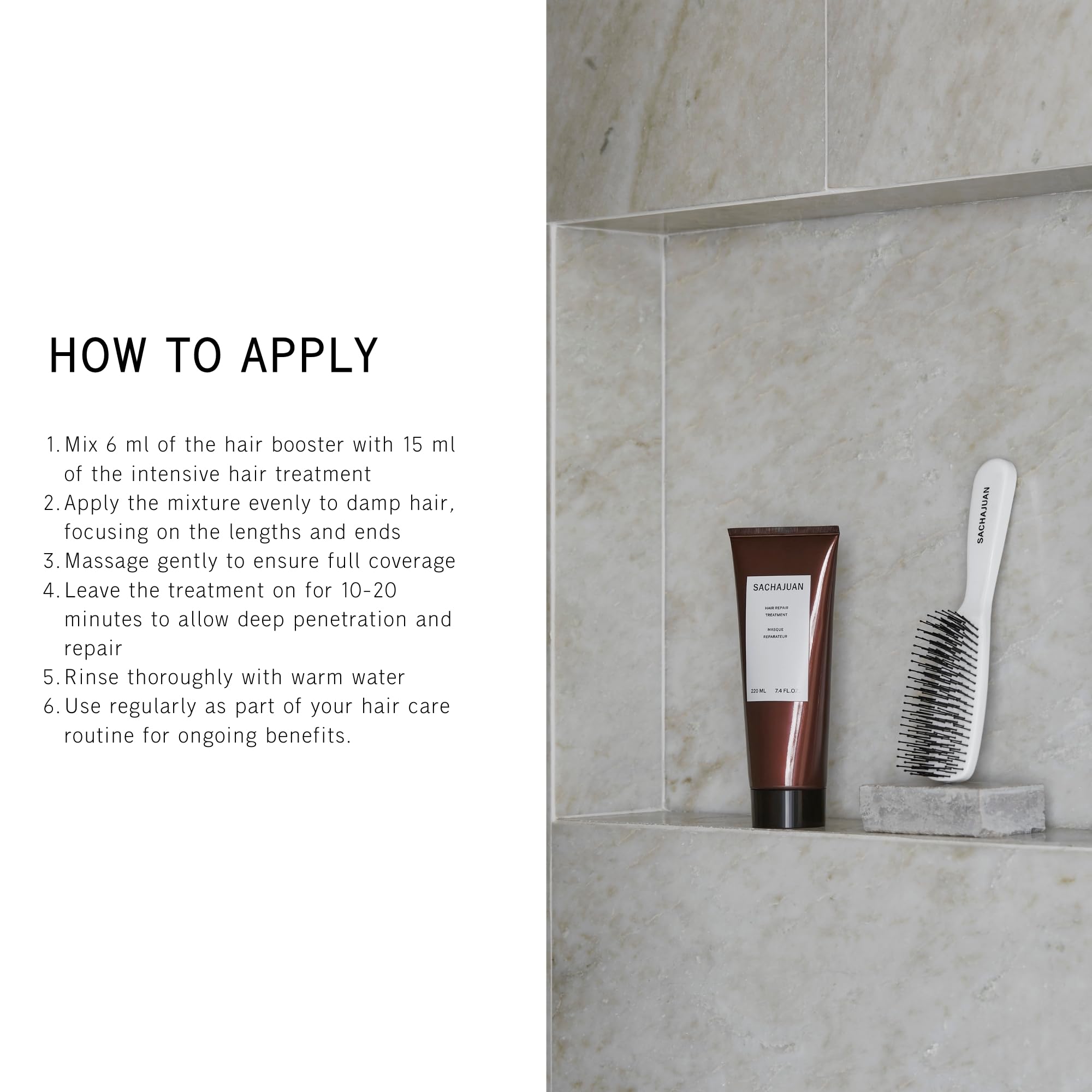 SACHAJUAN Hair Bonding Booster Kit — Intensive Repair for Damaged Hair, Frizz Reduction