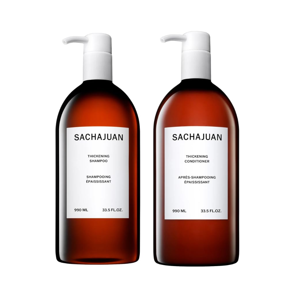 SACHAJUAN Thickening Shampoo & Conditioner Set | Ocean Silk Technology, Thickening Technology