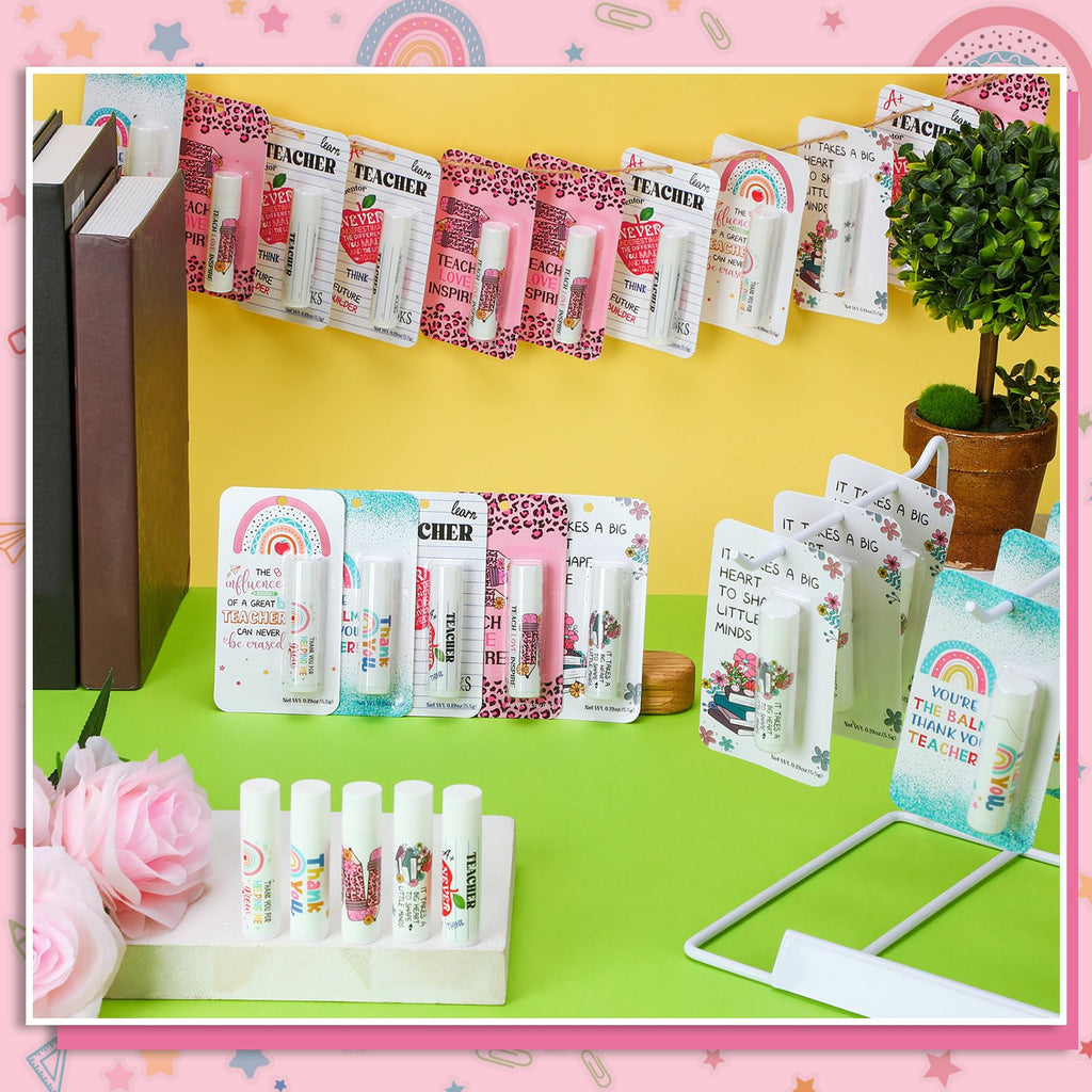 Sacubee 60-Pack Honey Lip Balm Gift Set for Teachers & Staff