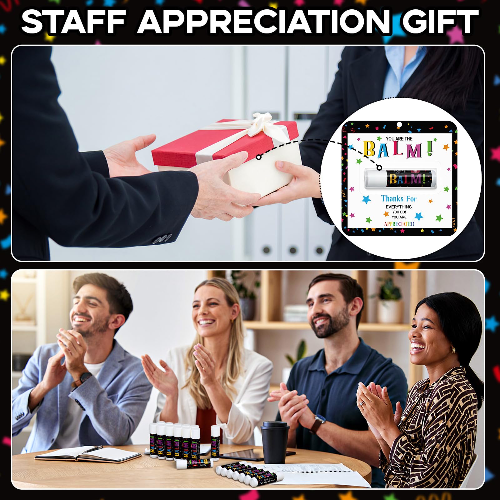Sacubee 30-Pack Lip Balm Gifts Bulk – You're the Balm for Appreciation
