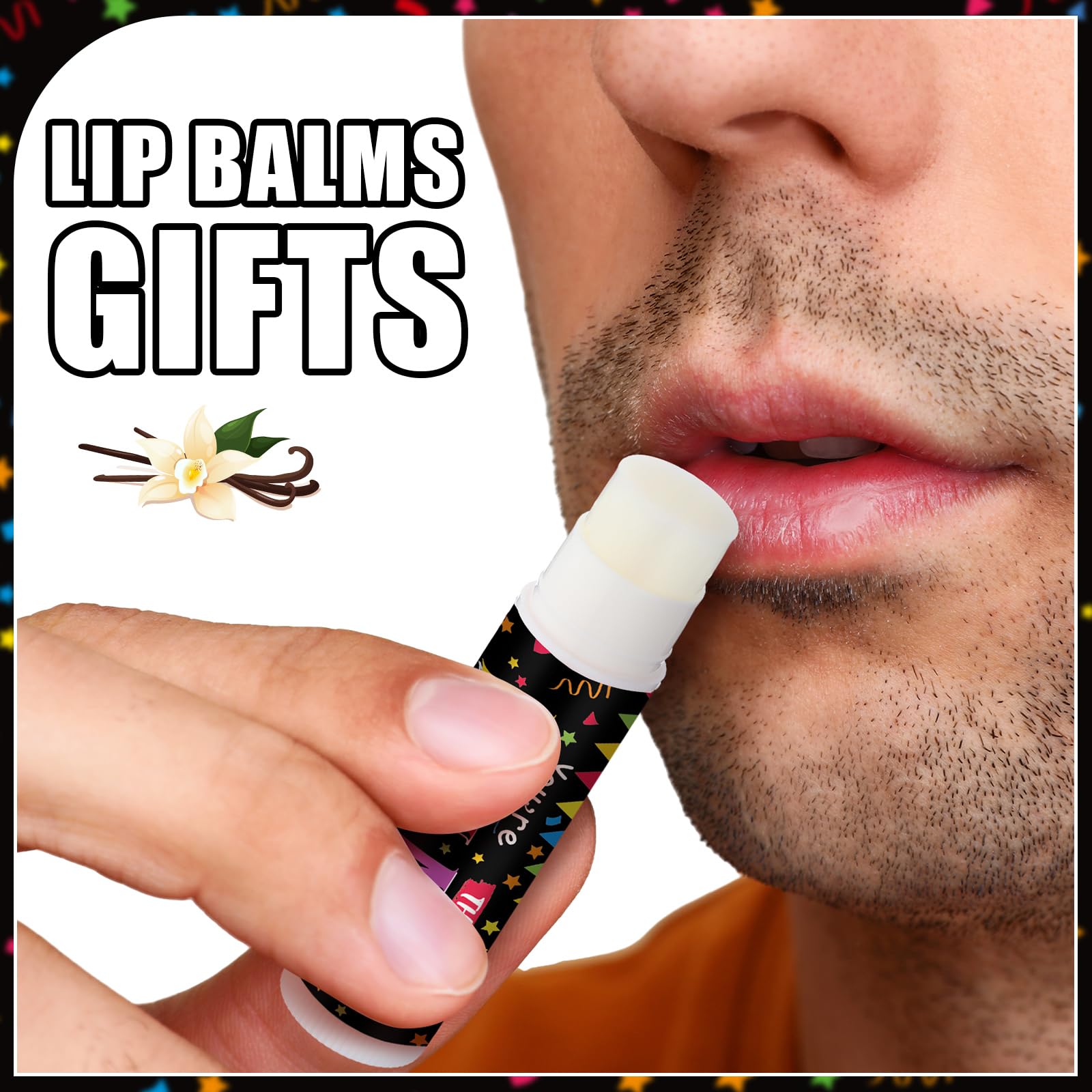 Sacubee 30 Pack Lip Balm Bulk Gifts – You're the Balm Vanilla Flavor