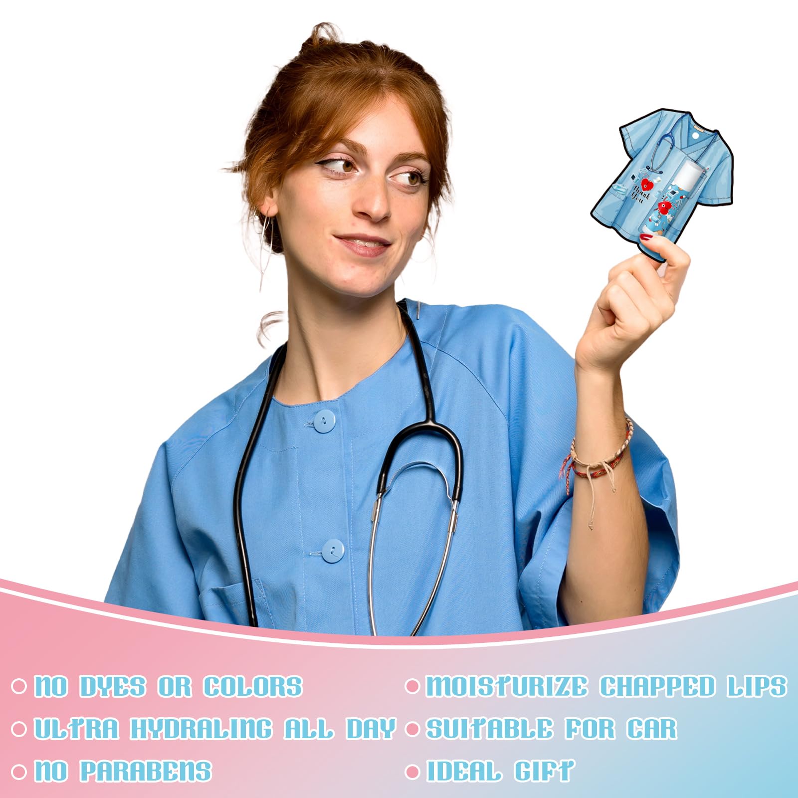 Sacubee 30-Pack Nurses Appreciation Lip Balm – Bulk Gifts for Nurses Week
