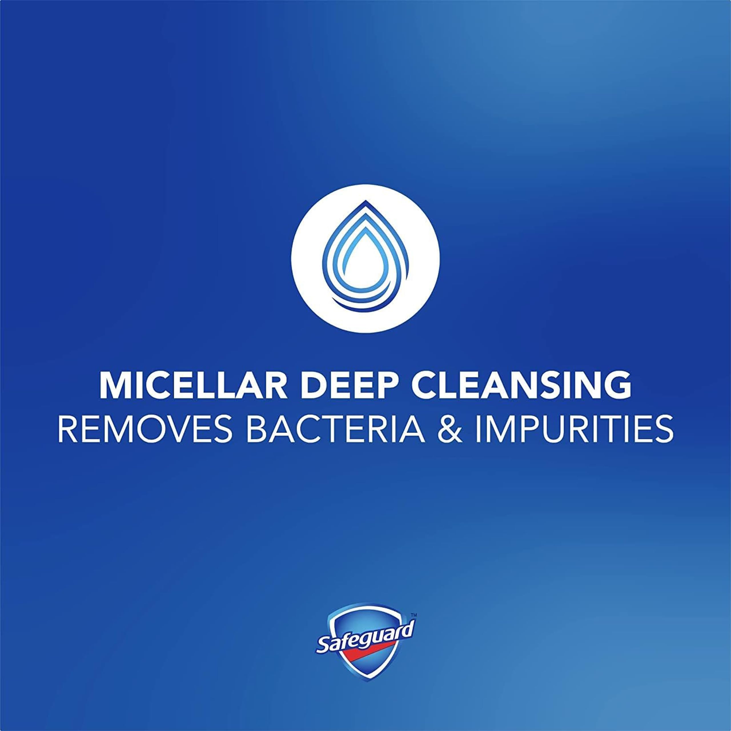 Safeguard Micellar Deep Cleansing Bar Soap — 16 Count, Fresh Scent, Gentle Hand & Body Bars