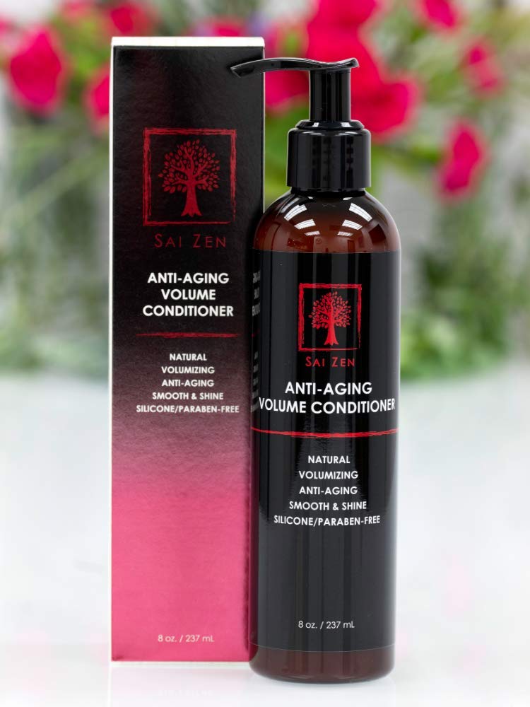 Sai Zen Anti-Aging Volume Conditioner – Volumizing, Anti-Thinning | Made in USA | Sulfate & Paraben Free | 8 oz
