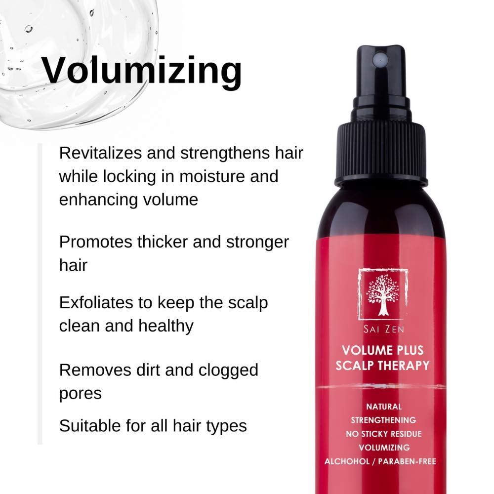 Sai Zen Volume Plus Set | Volumizing Shampoo + Scalp Therapy Spray – Made in USA