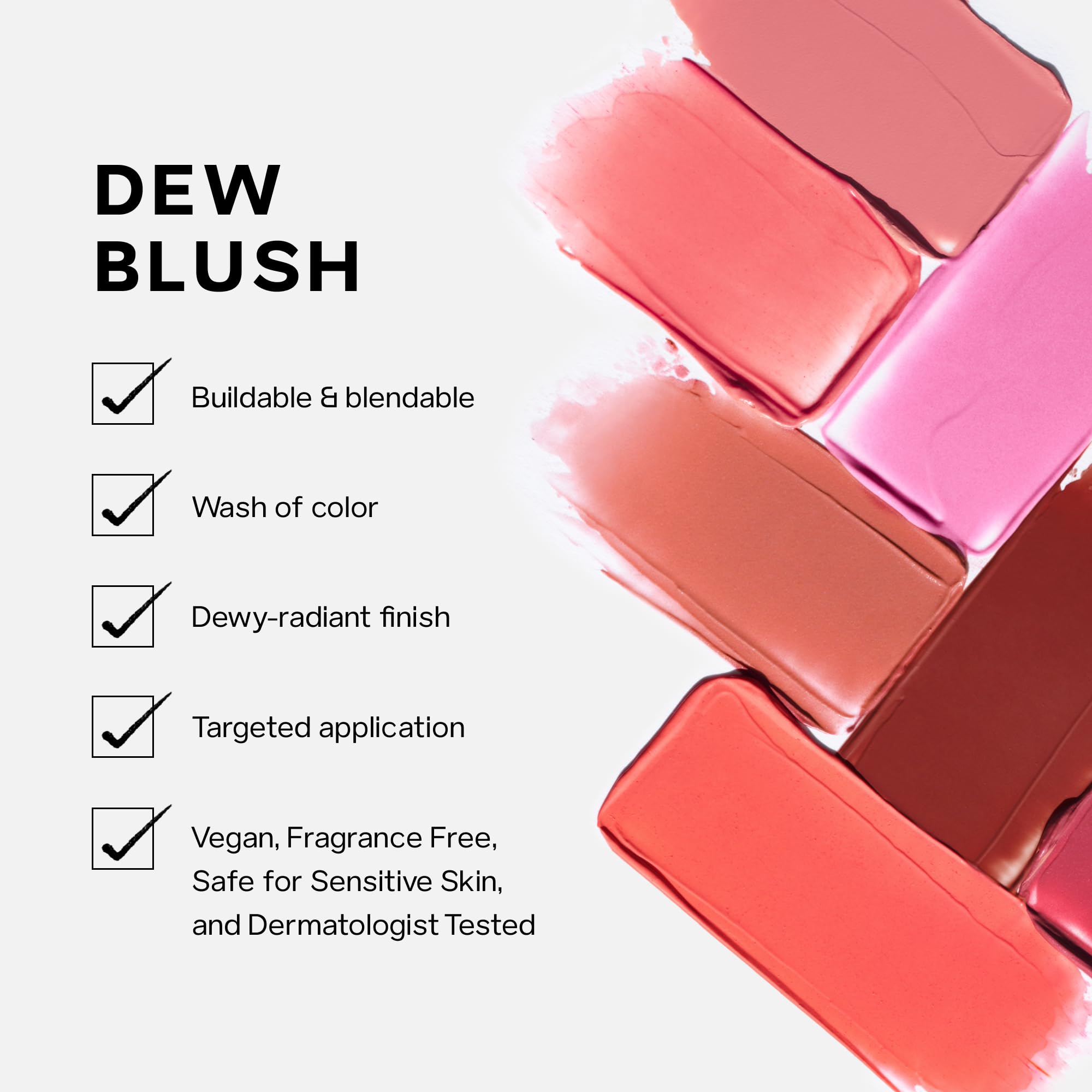 Saie Dew Liquid Blush for Cheeks – Hydrating, Buildable Glow Tint (0.40 oz)